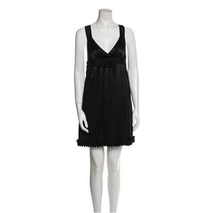 See by Chloé Black Silk Shift Dress with Pockets Size US 2
